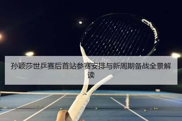 孙颖莎世乒赛后首站参赛安排与新周期备战全景解读